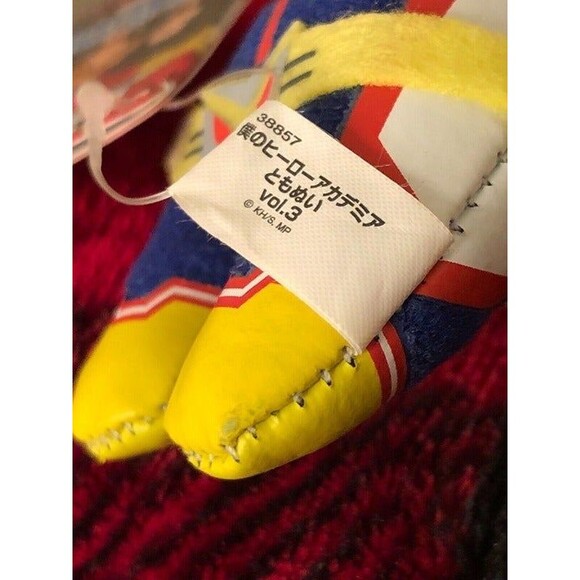 Banpresto My Hero Academia All Might Hero Vol.3 Plush Tomonui Keychain 7" Mascot - Picture 9 of 9